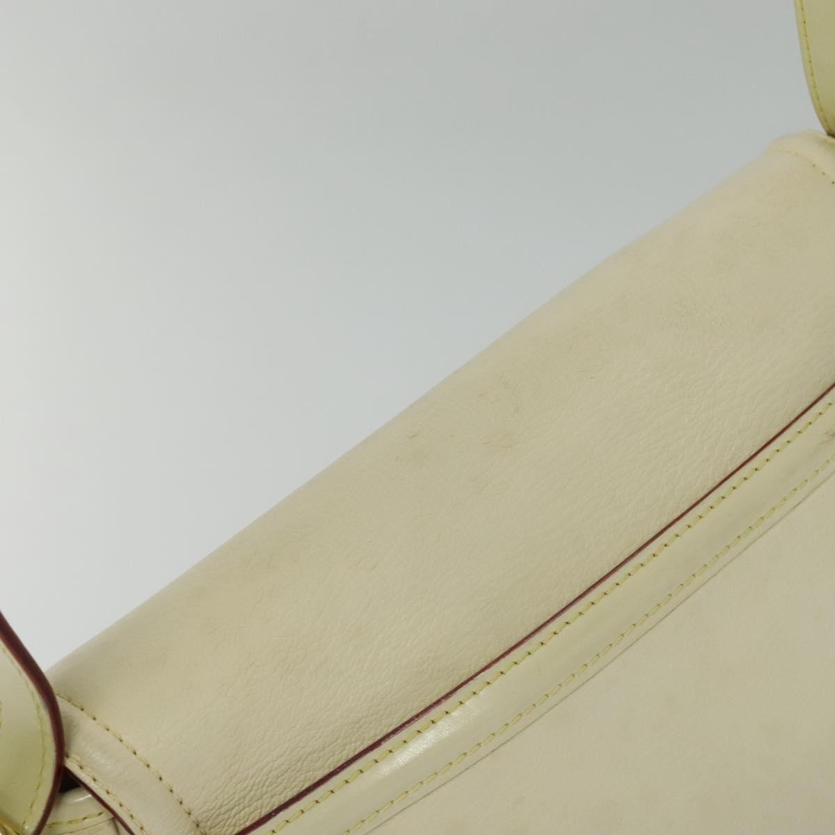 Louis Vuitton Suhali L'essentiel Handbag Leather White Leather Shoulder Bag Bag (Pre-Owned)