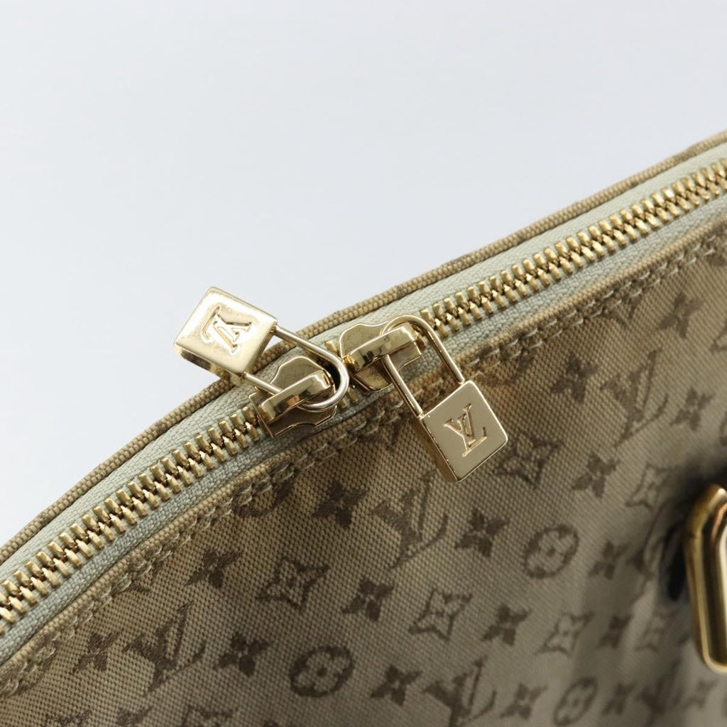 Louis Vuitton Alma Handbag Mini Lin Monogram Khaki Canvas Handbag (Pre-Owned)