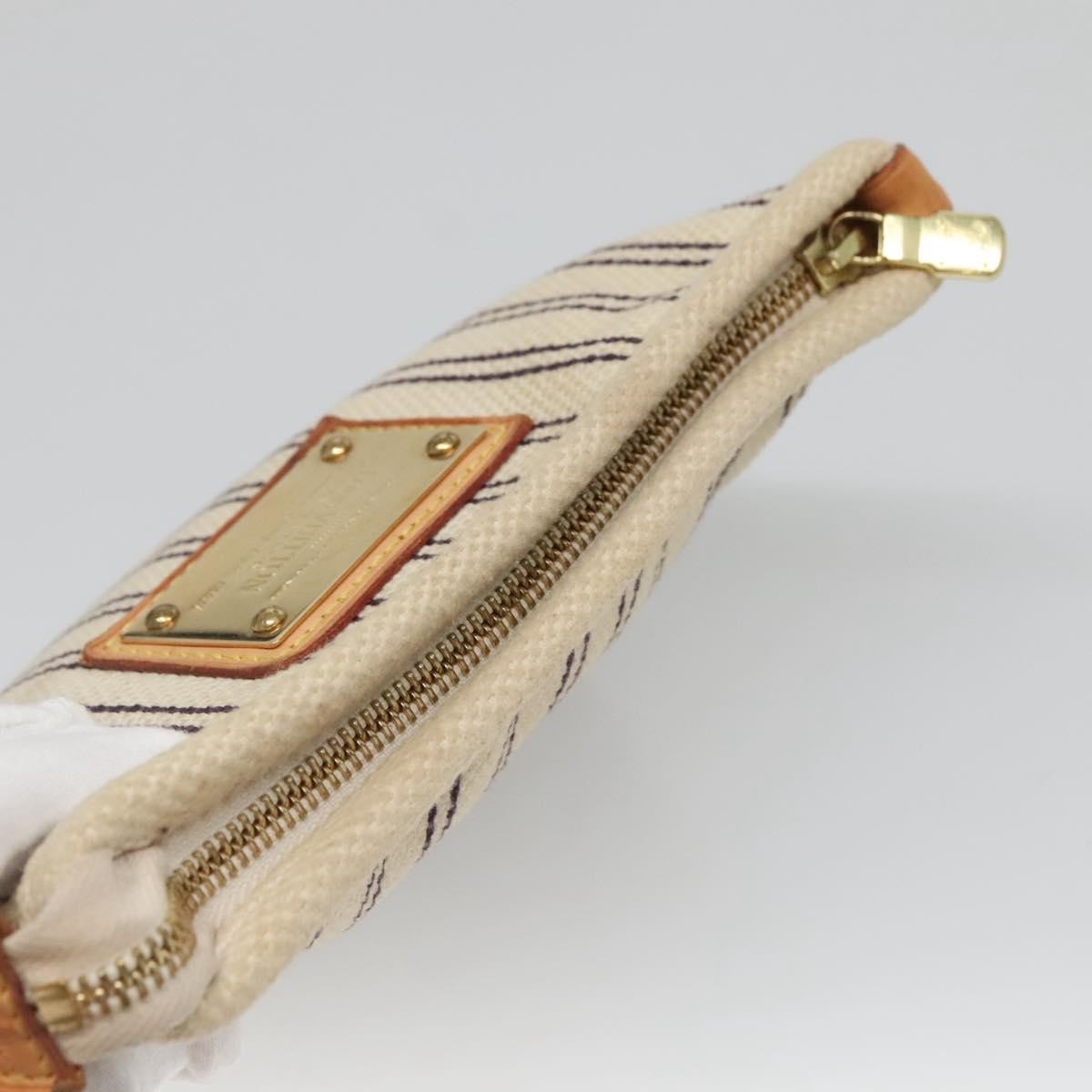 Louis Vuitton Antigua Pouch Canvas White Canvas Bag (Pre-Owned)