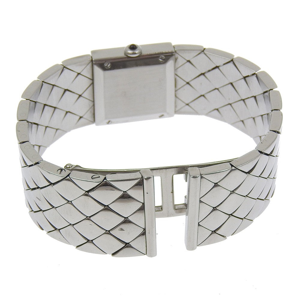 Chanel Matelasse Quartz Watch Stainless Steel With Diamond Bezel Watch (Pre-Owned)