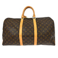 Louis Vuitton Keepall Bag Monogram Canvas Brown Canvas Travel Bag Bag (Pre-Owned)