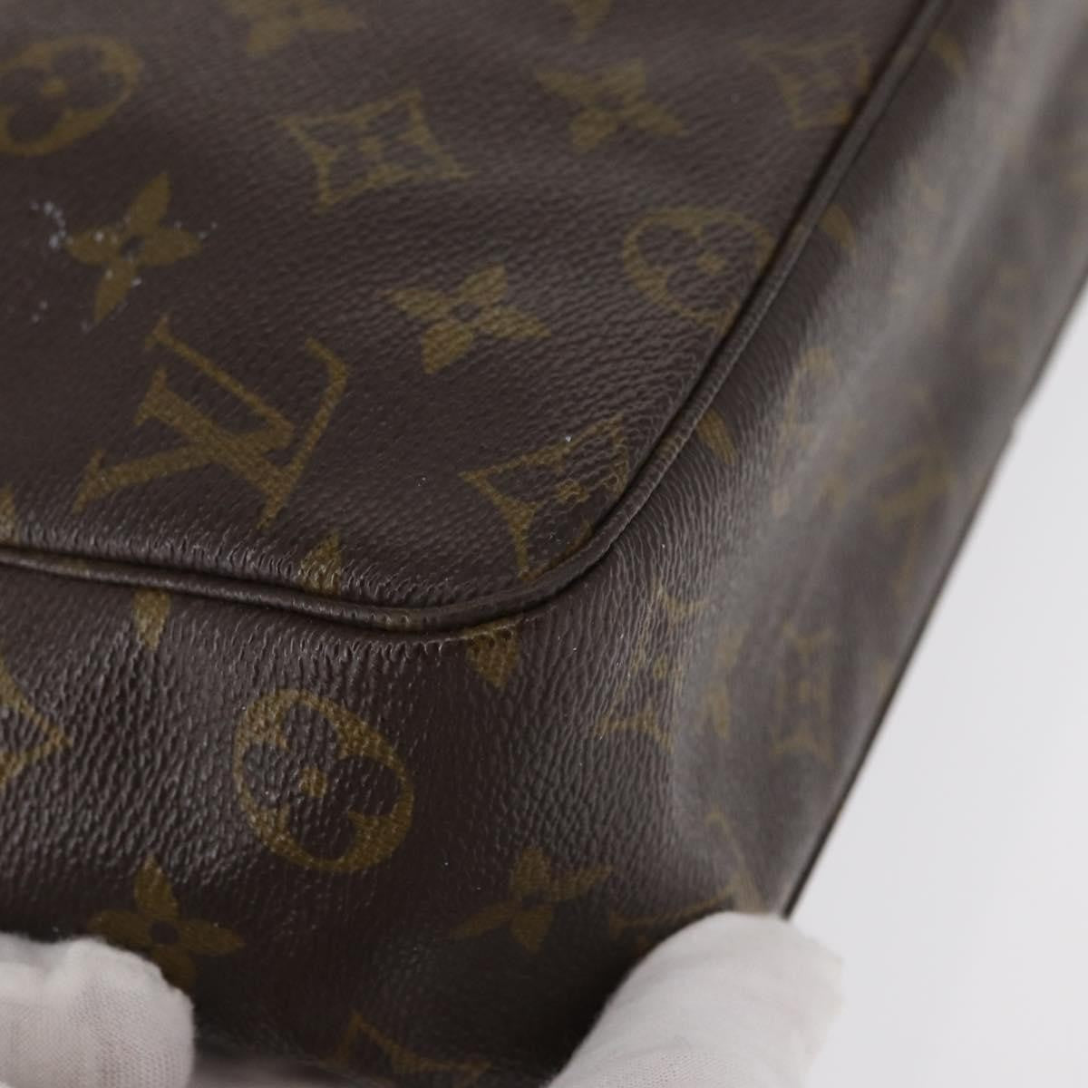 Louis Vuitton Trousse Toiletry Pouch Monogram Canvas Brown Canvas Toiletry Case Accessory (Pre-Owned)