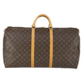 Louis Vuitton Keepall Bag Monogram Canvas Brown Canvas Travel Bag Bag (Pre-Owned)