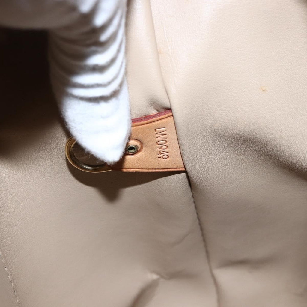 Louis Vuitton Houston Handbag Monogram Vernis Beige Patent_Leather Tote Bag Bag (Pre-Owned)