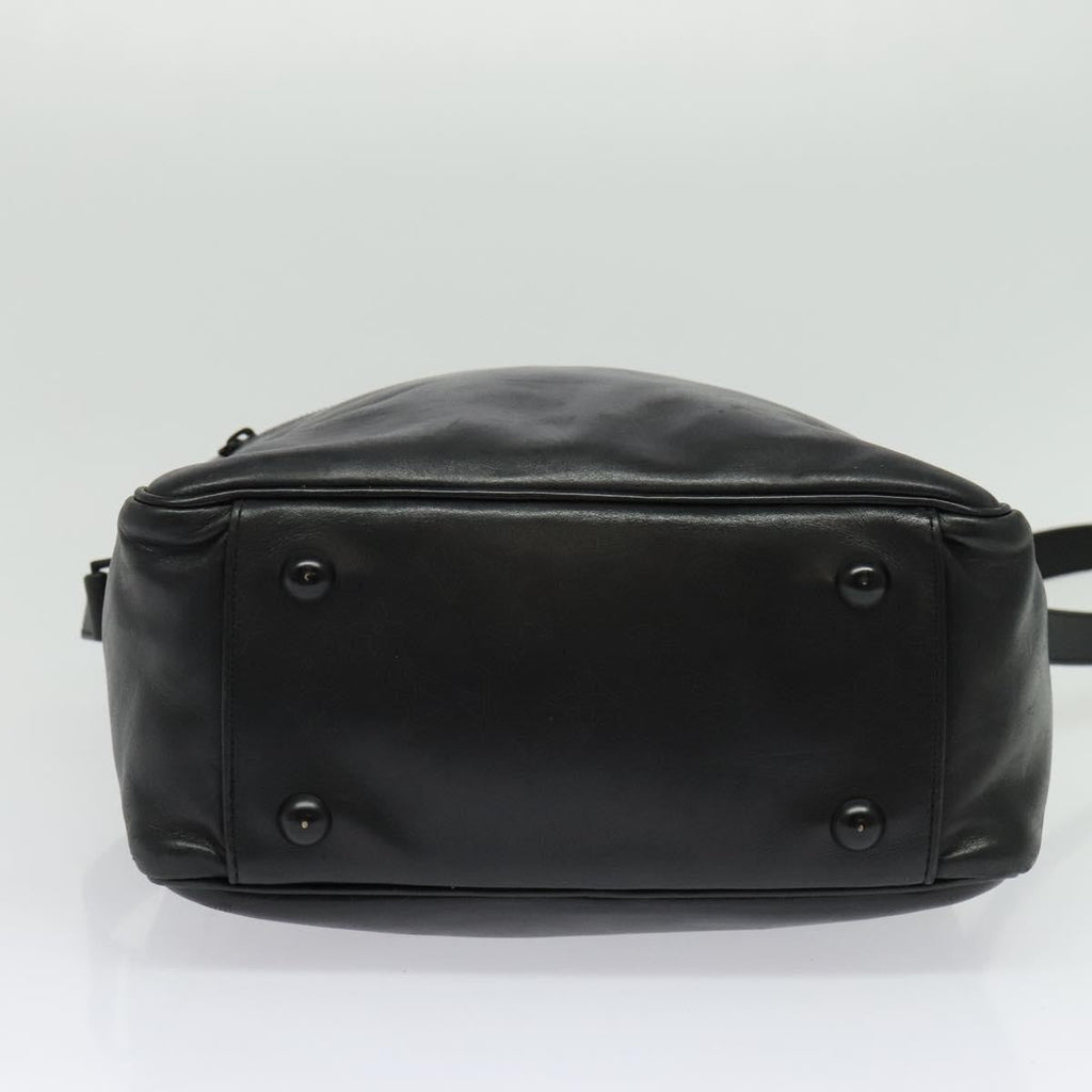 Louis Vuitton Clarkson Messenger Bag Monogram Shadow Leather Black Leather Bag (Pre-Owned)