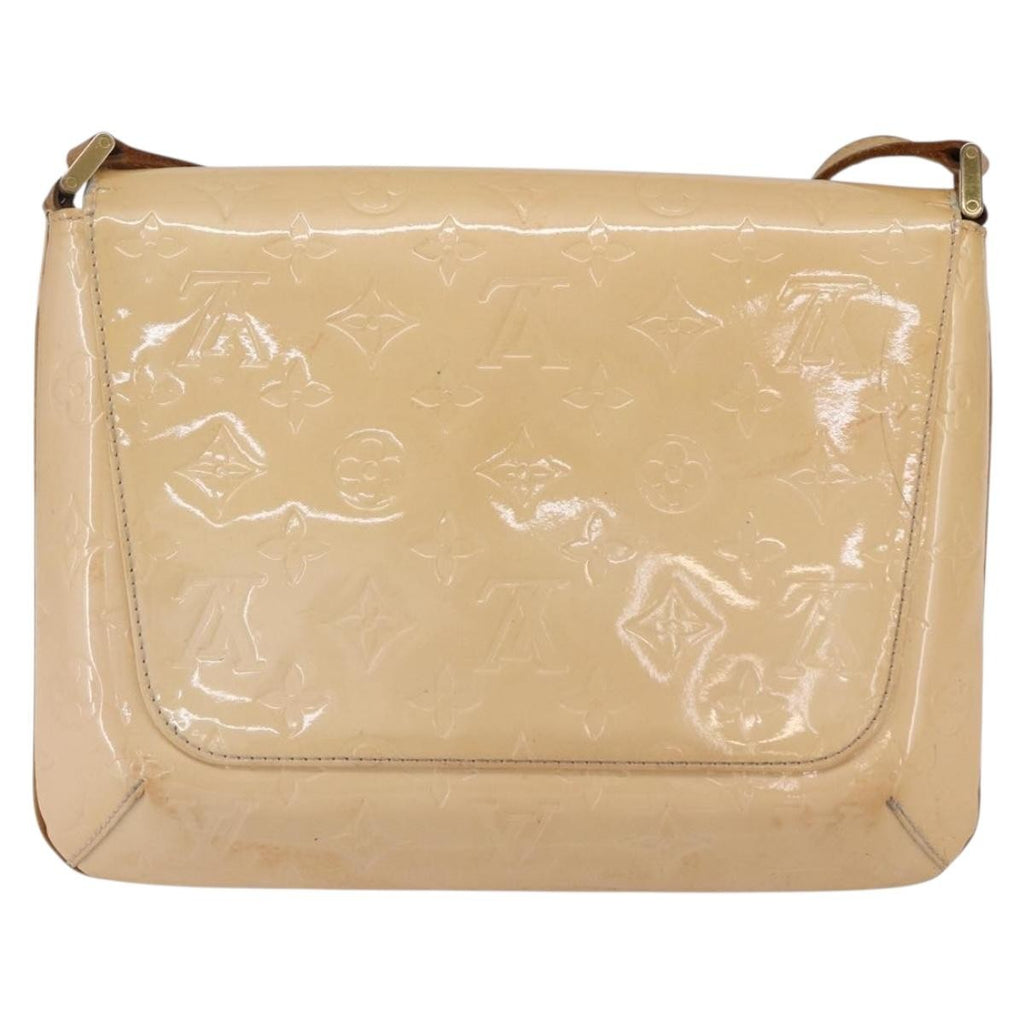 Louis Vuitton Thompson Street Handbag Monogram Vernis Beige Patent_Leather Shoulder Bag Bag (Pre-Owned)
