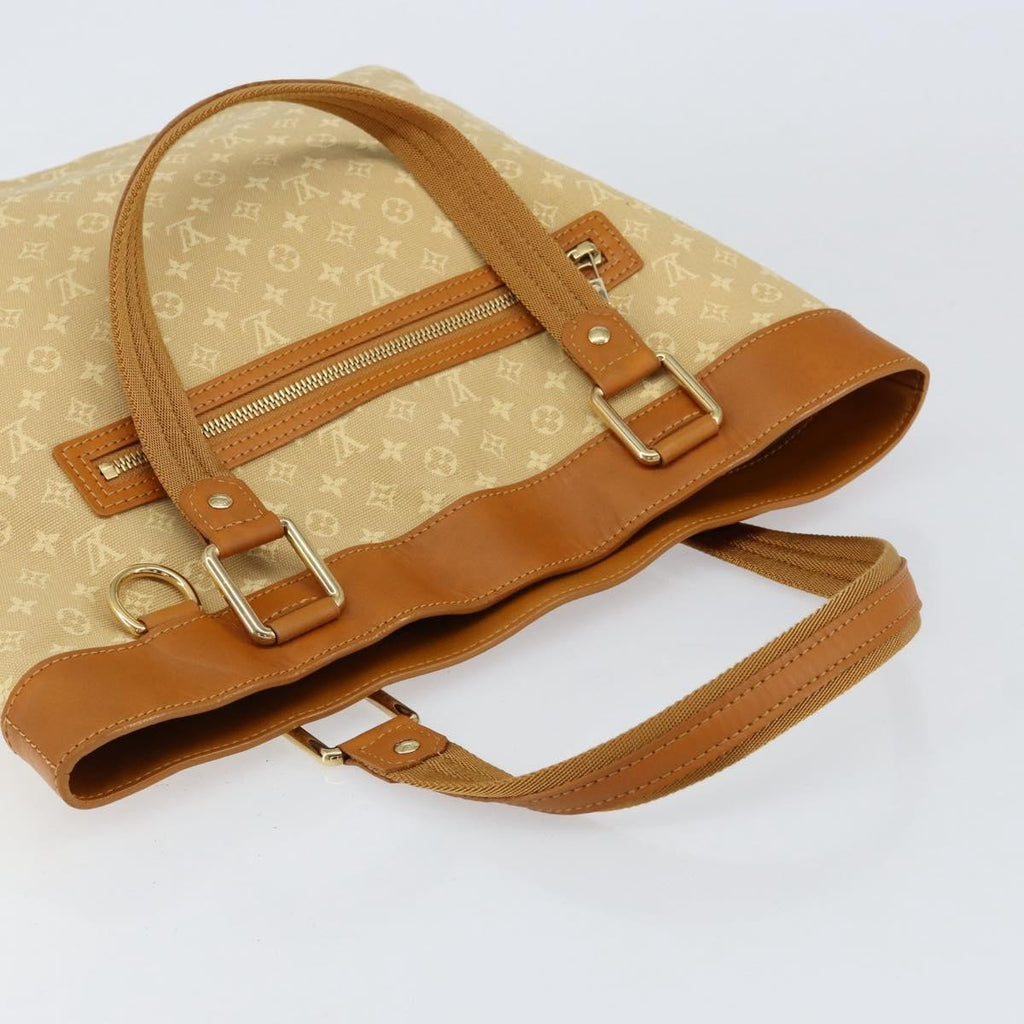 Louis Vuitton Lucille Handbag Mini Lin Beige Canvas Tote Bag Bag (Pre-Owned)