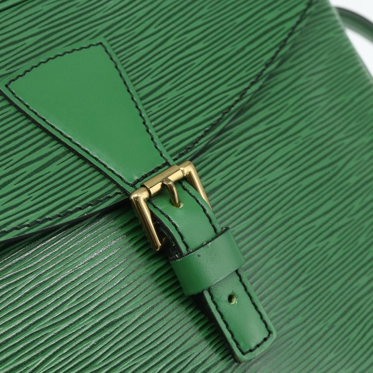 Louis Vuitton Jeune Fille Handbag Epi Leather Green Leather Shoulder Bag Bag (Pre-Owned)