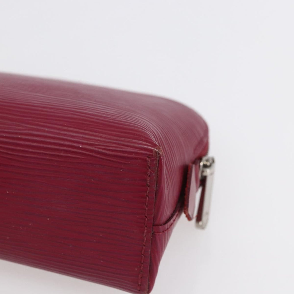 Louis Vuitton Cosmetic Pouch Epi Leather Burgundy Leather Clutche & Pouche Bag (Pre-Owned)