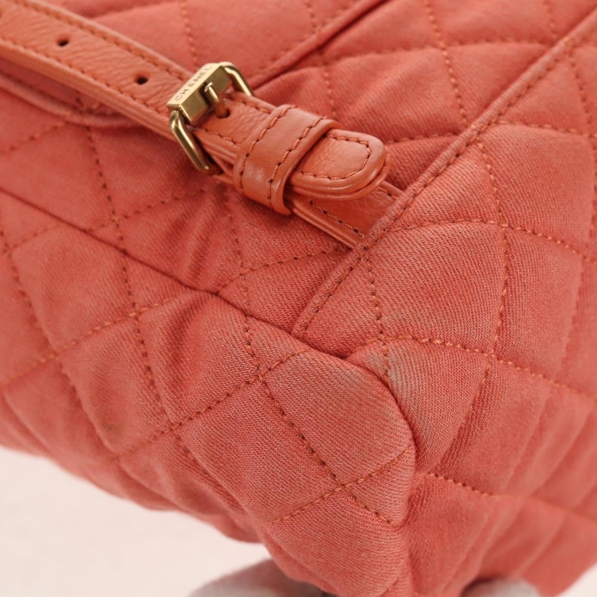 Chanel Vintage Flap Backpack Denim Pink Denim_Jeans Backpack Bag (Pre-Owned)