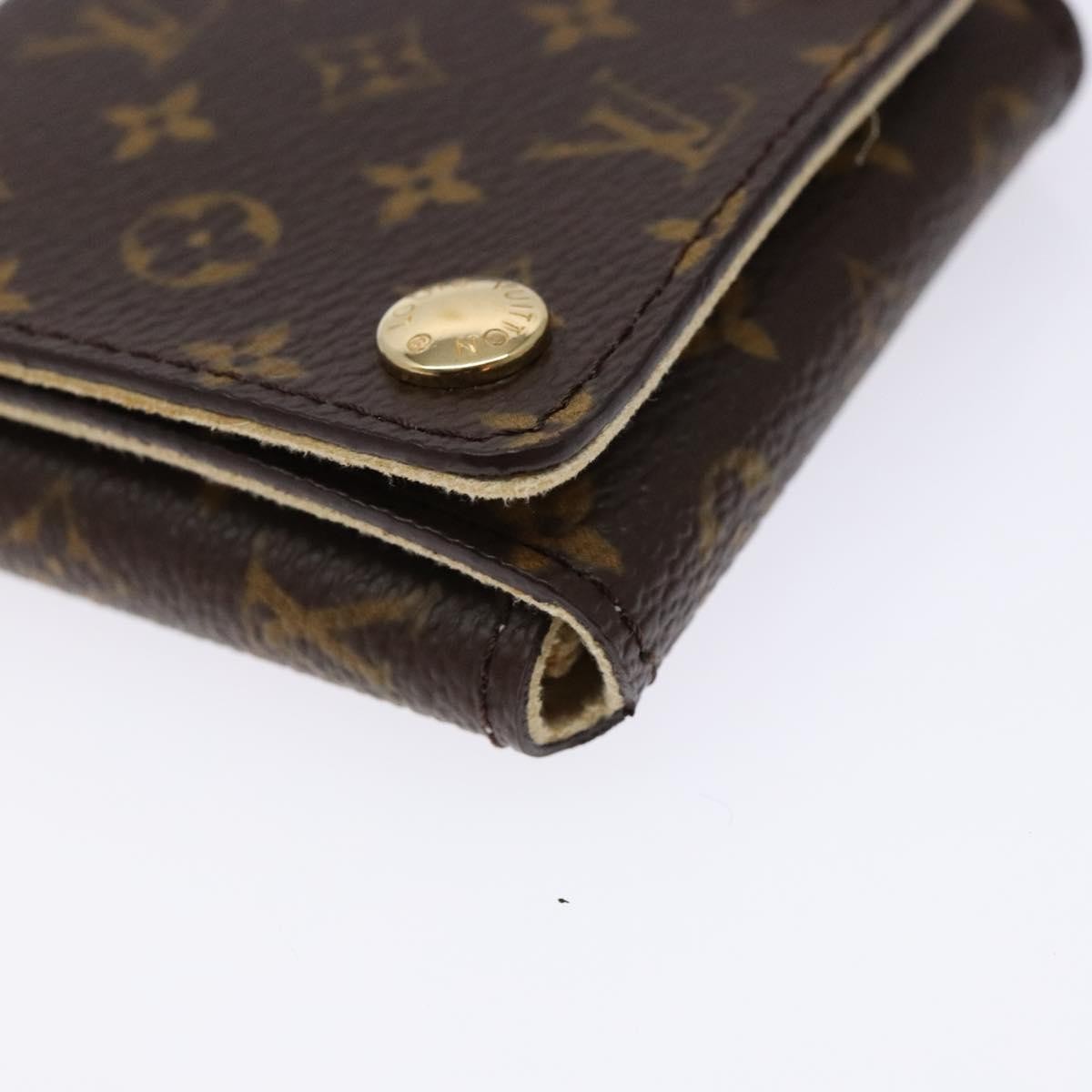 Louis Vuitton Case Jewelry Box Canvas Brown Canvas Wallets Accessory (Pre-Owned)