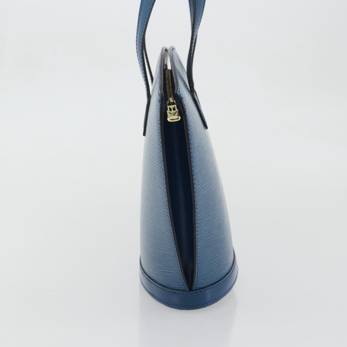 Louis Vuitton Saint Jacques Handbag Epi Leather Blue Leather Handbag (Pre-Owned)