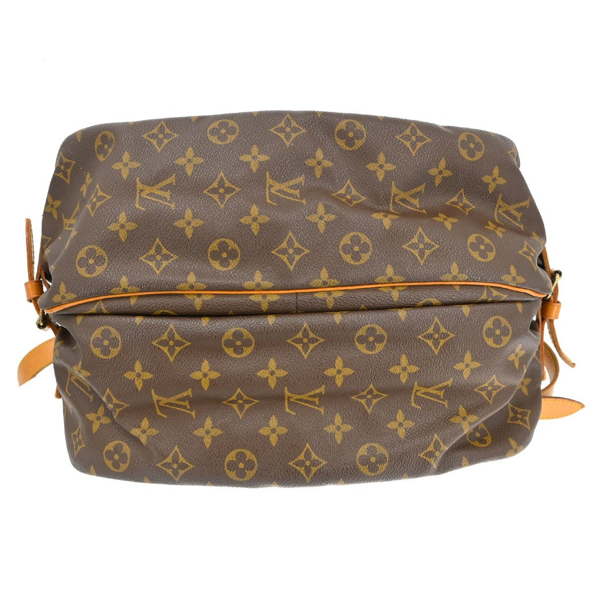Louis Vuitton Saumur Handbag Monogram Canvas Brown Canvas Shoulder Bag Bag (Pre-Owned)