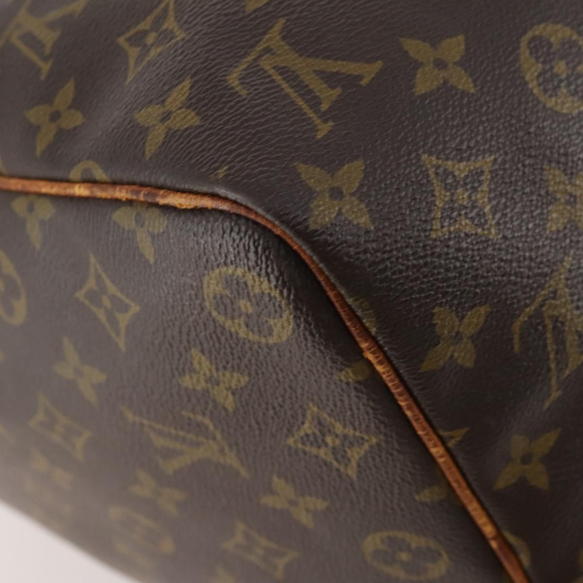 Louis Vuitton Keepall Bag Monogram Canvas Brown Canvas Travel Bag Bag (Pre-Owned)