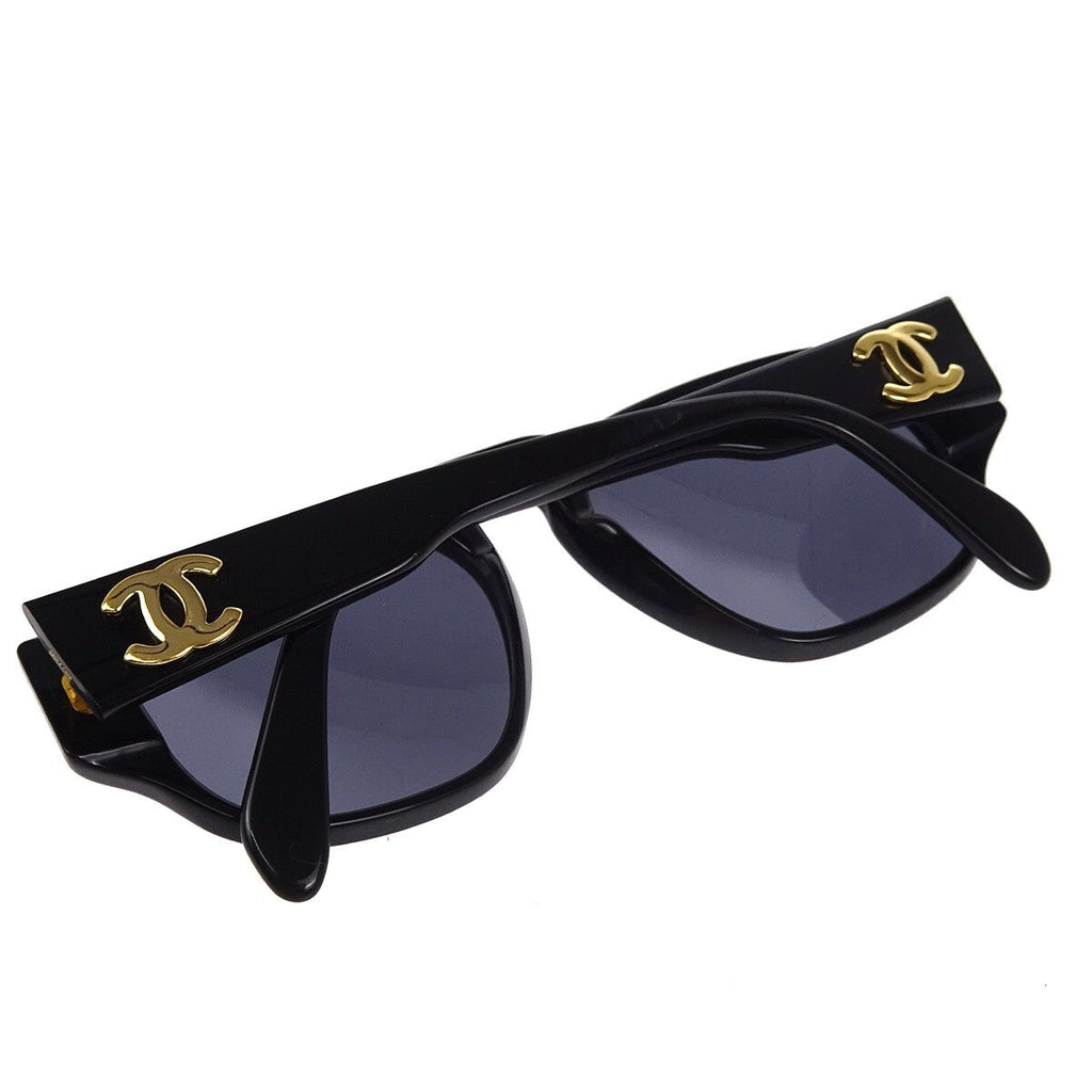 Chanel Chanel Logo Sunglasses Eye Wear Plastic Black Plastic Sunglasse Accessory (Pre-Owned)