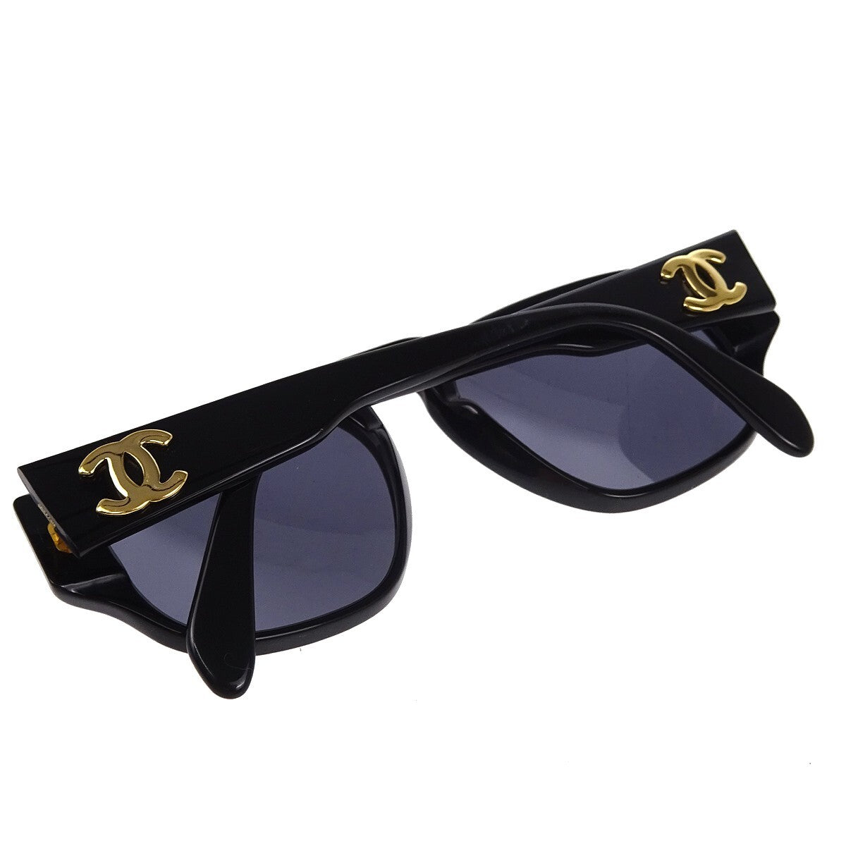 Chanel Chanel Logo Sunglasses Eye Wear Plastic Black Plastic Sunglasse Accessory (Pre-Owned)