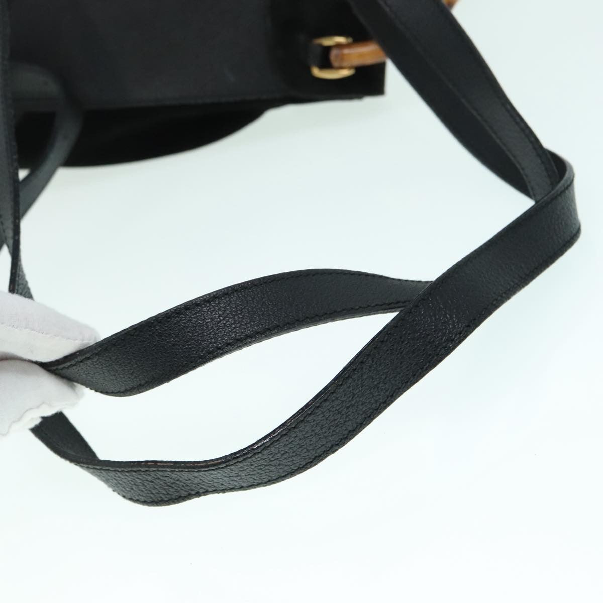 Gucci Gucci Bamboo Backpack Daim Black Suede Backpack Bag (Pre-Owned)