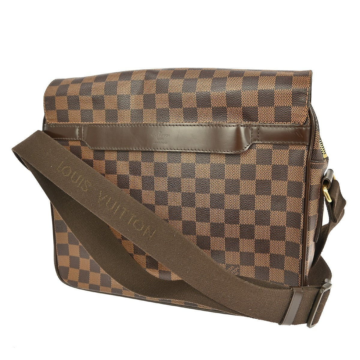 Louis Vuitton Shelton Messenger Bag Damier Brown Canvas Shoulder Bag Bag (Pre-Owned)