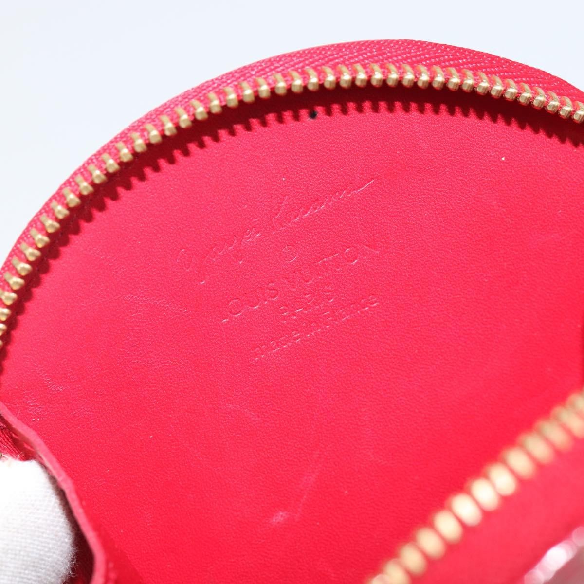 Louis Vuitton Boite Chapeau Coin Purse Patent Leather Red Patent_Leather Wallets Accessory (Pre-Owned)