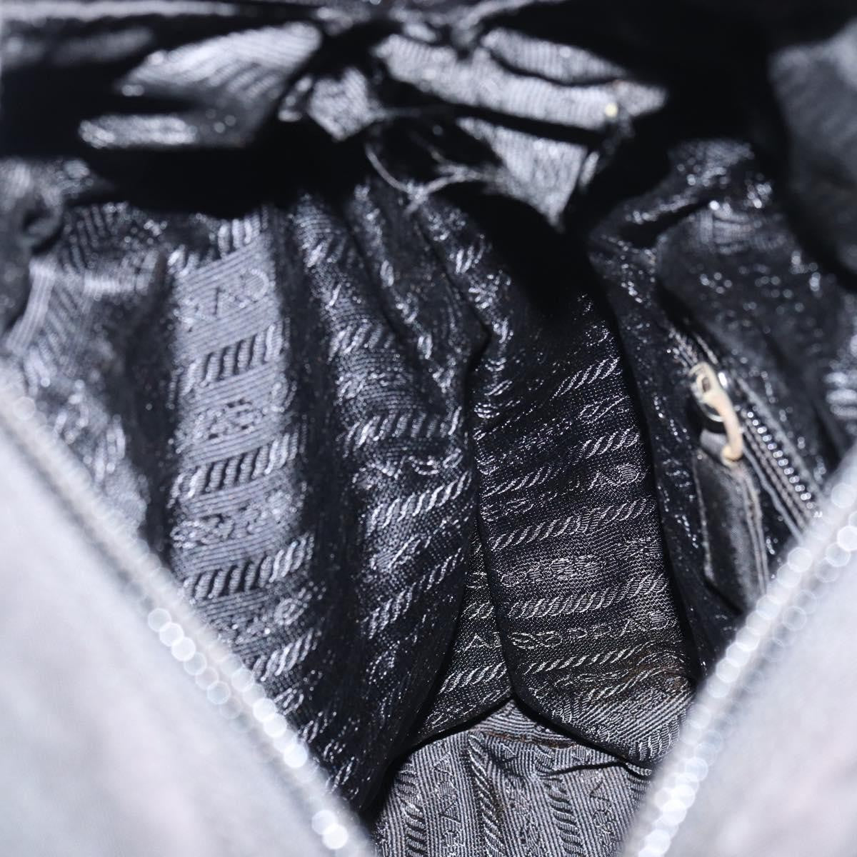 Prada Vintage Zip Tote Tessuto Black Nylon Tote Bag Bag (Pre-Owned)
