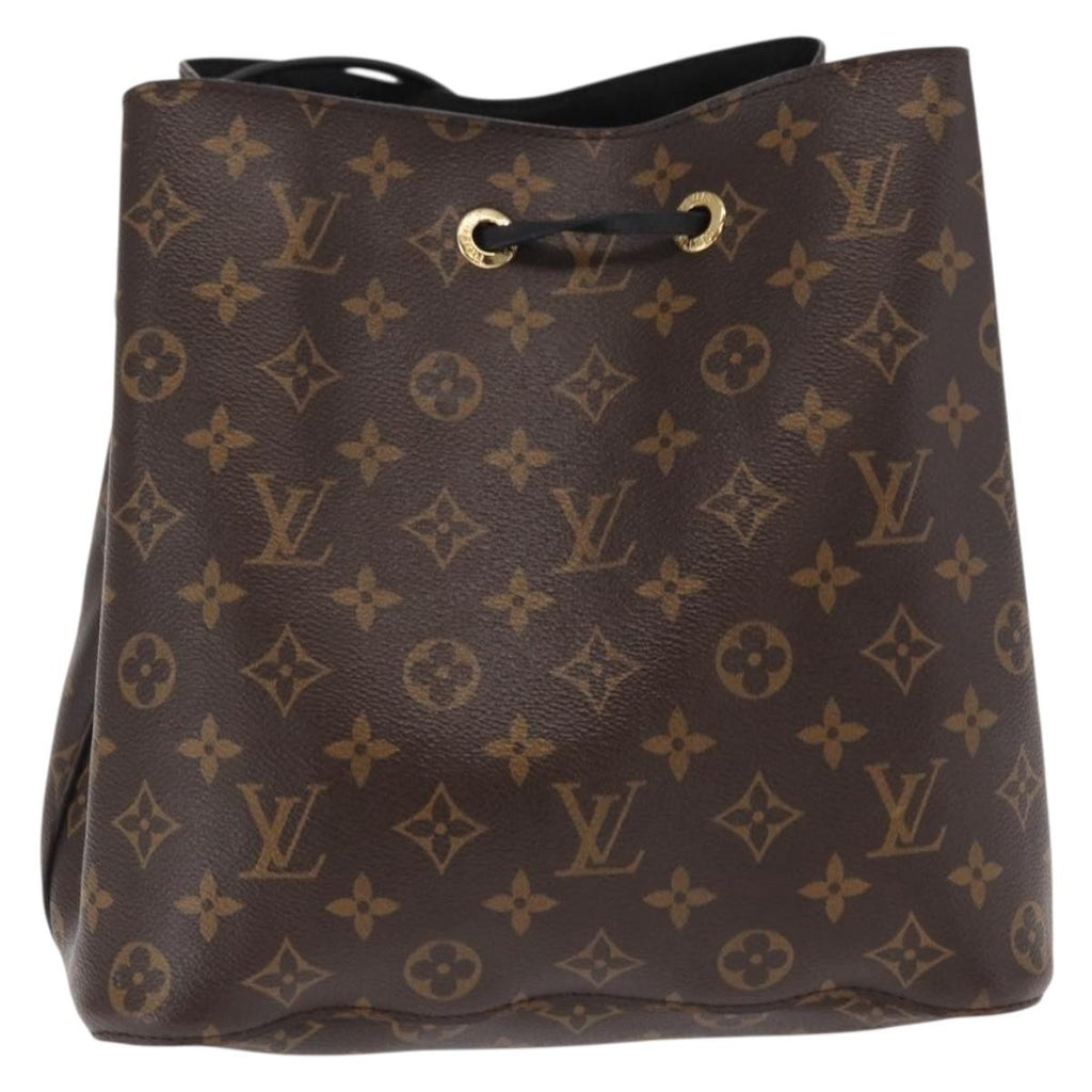 Louis Vuitton Neonoe Handbag Monogram Canvas Black Canvas Shoulder Bag Bag (Pre-Owned)
