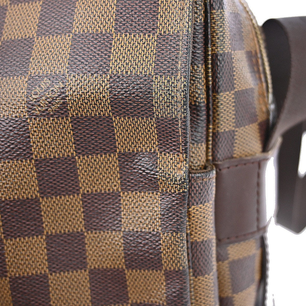 Louis Vuitton Naviglio Handbag Damier Brown Canvas Shoulder Bag Bag (Pre-Owned)