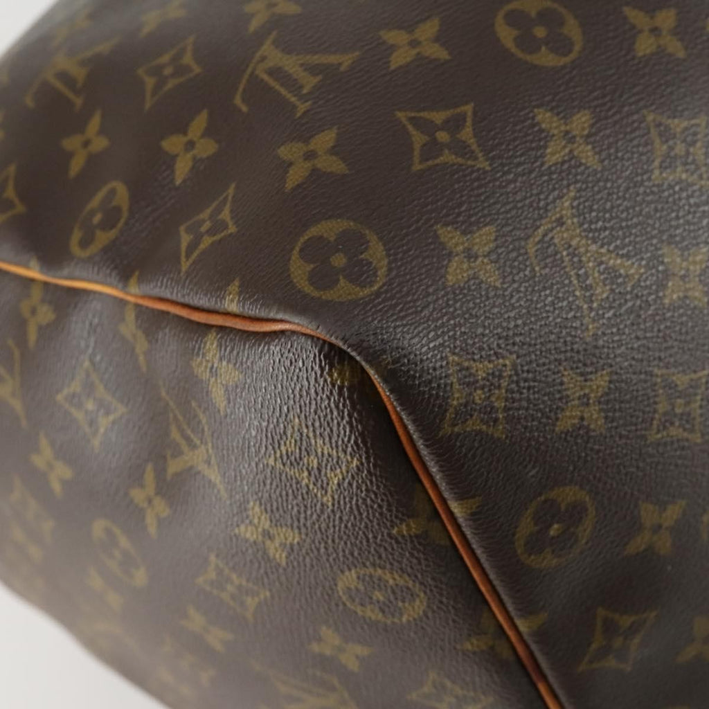 Louis Vuitton Keepall Bag Monogram Canvas Brown Canvas Travel Bag Bag (Pre-Owned)