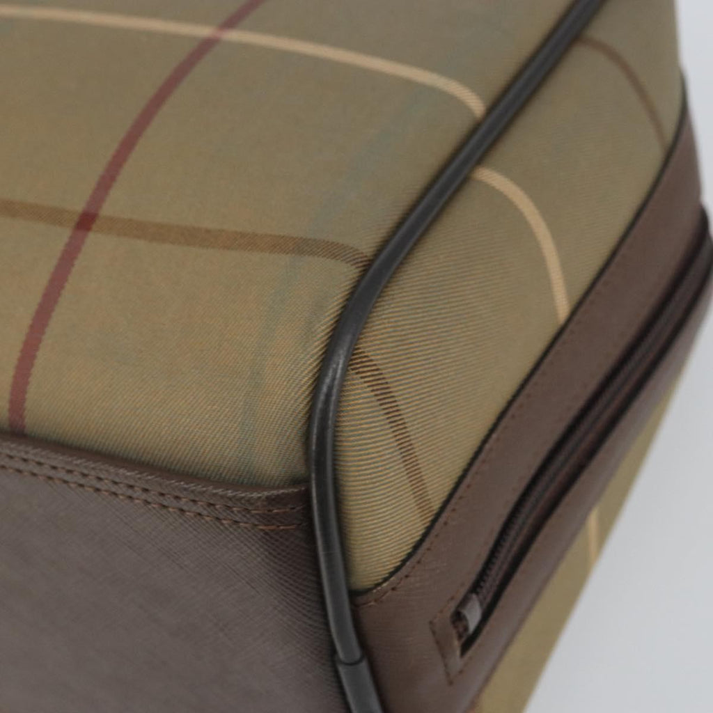 Burberry Nova Check Handbag Nova Check Canvas Brown Canvas Handbag (Pre-Owned)