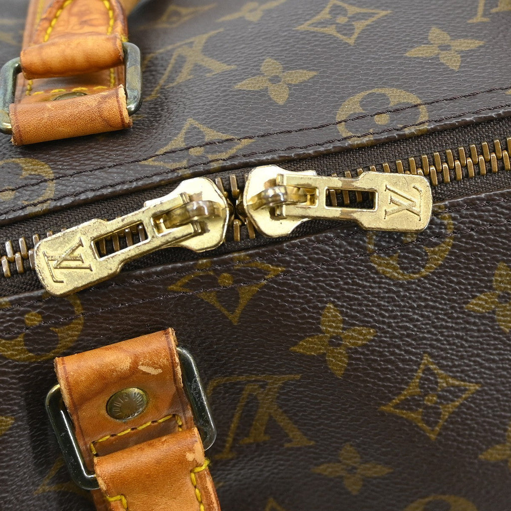 Louis Vuitton Keepall Bag Monogram Canvas Brown Canvas Travel Bag Bag (Pre-Owned)