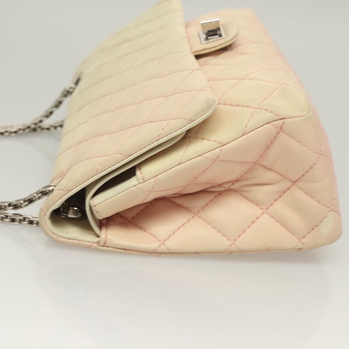 Chanel Reissue 2.55 Flap Bag Quilted Calfskin Pink Lamb_Skin Bag (Pre-Owned)