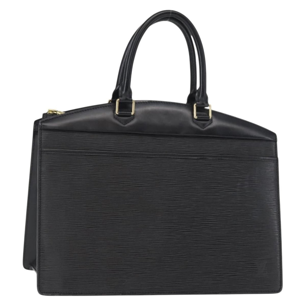 Louis Vuitton Riviera Handbag Epi Leather Black Leather Handbag (Pre-Owned)