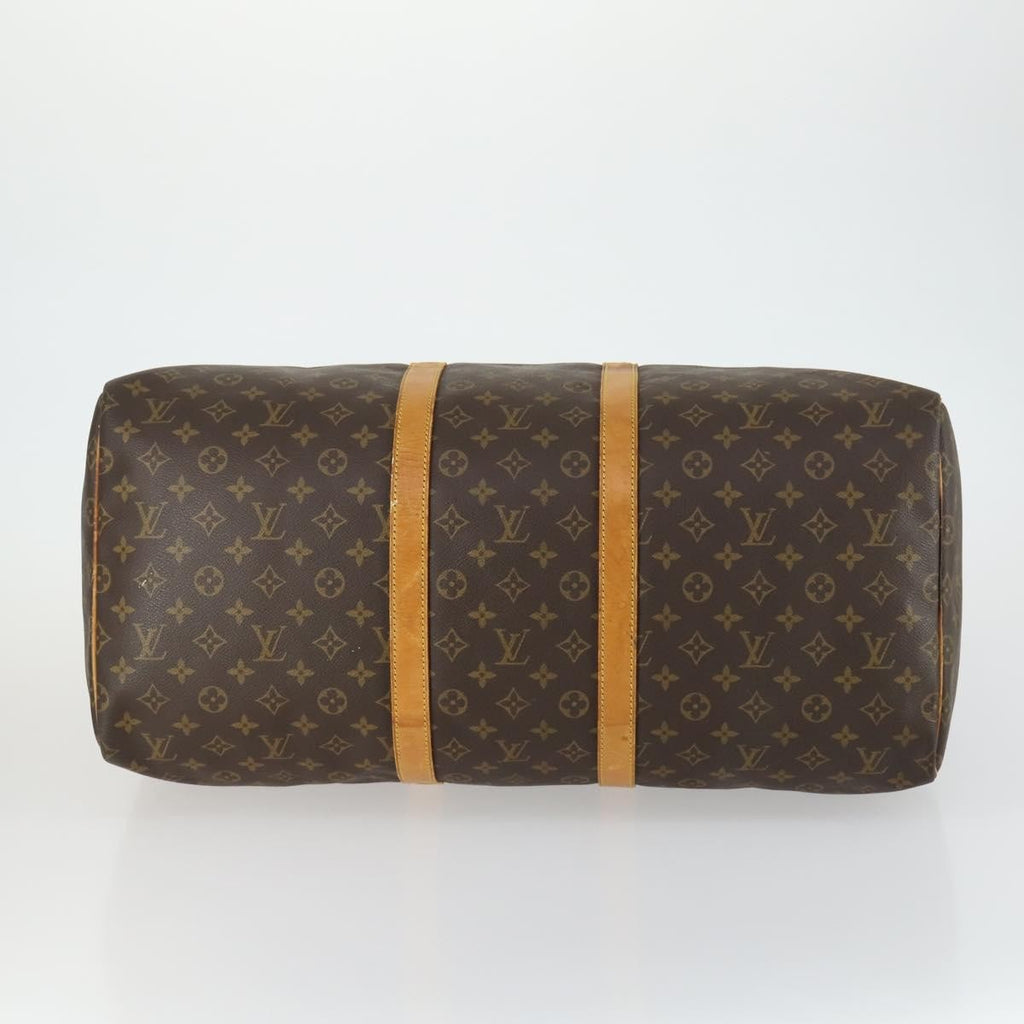 Louis Vuitton Keepall Bag Monogram Canvas Brown Canvas Travel Bag Bag (Pre-Owned)