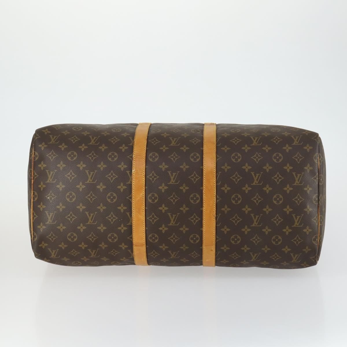 Louis Vuitton Keepall Bag Monogram Canvas Brown Canvas Travel Bag Bag (Pre-Owned)
