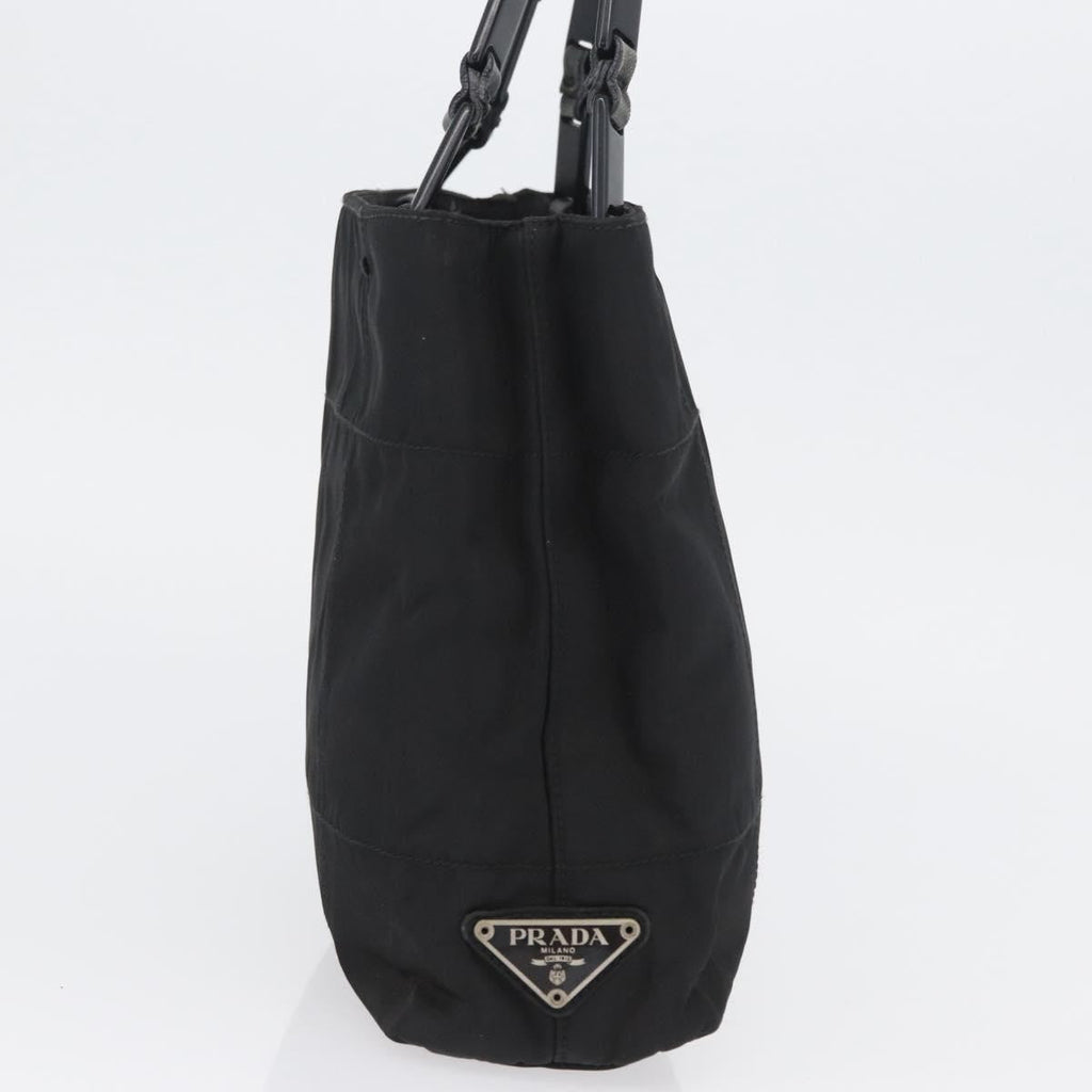 Prada Vintage Tote Nylon Black Nylon Tote Bag Bag (Pre-Owned)