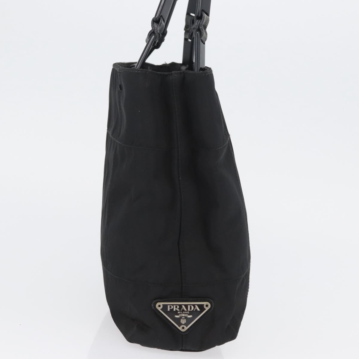 Prada Vintage Tote Nylon Black Nylon Tote Bag Bag (Pre-Owned)