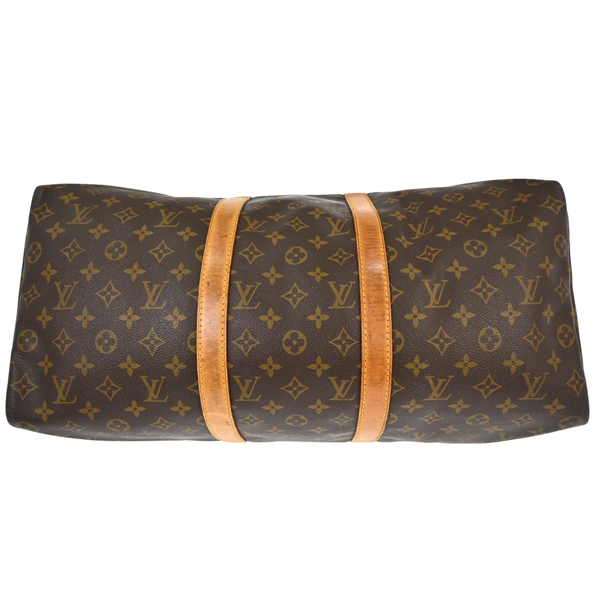 Louis Vuitton Keepall Bag Monogram Canvas Brown Canvas Travel Bag Bag (Pre-Owned)