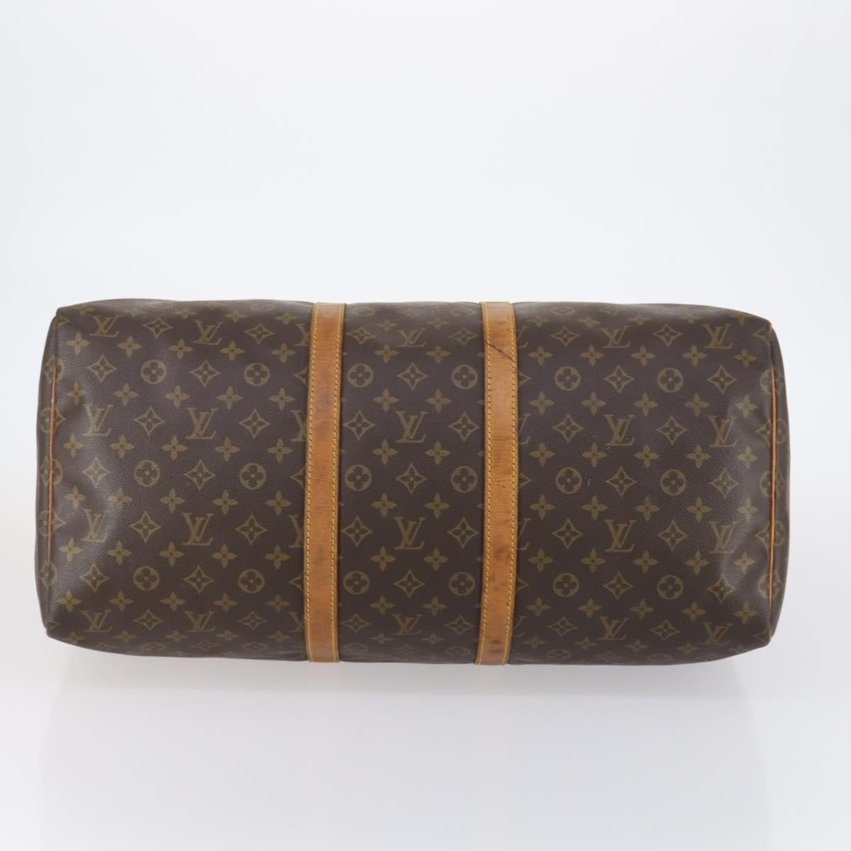 Louis Vuitton Keepall Bag Monogram Canvas Brown Canvas Travel Bag Bag (Pre-Owned)