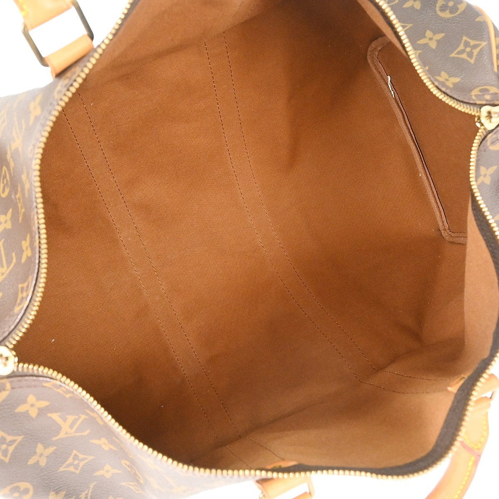 Louis Vuitton Keepall Bag Monogram Canvas Brown Canvas Travel Bag Bag (Pre-Owned)