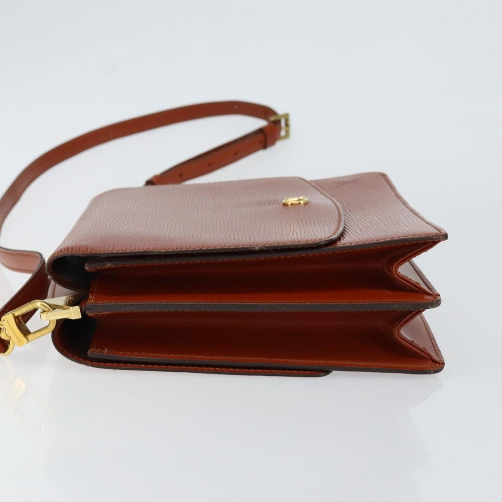 Louis Vuitton Grenelle Shoulder Bag Epi Leather Brown Leather Shoulder Bag Bag (Pre-Owned)