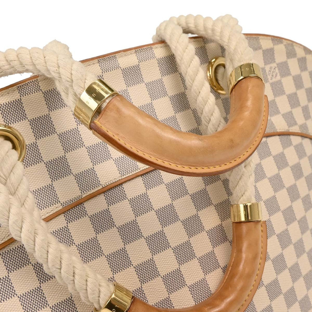 Louis Vuitton Pampelonne Handbag Damier White Canvas Tote Bag Bag (Pre-Owned)