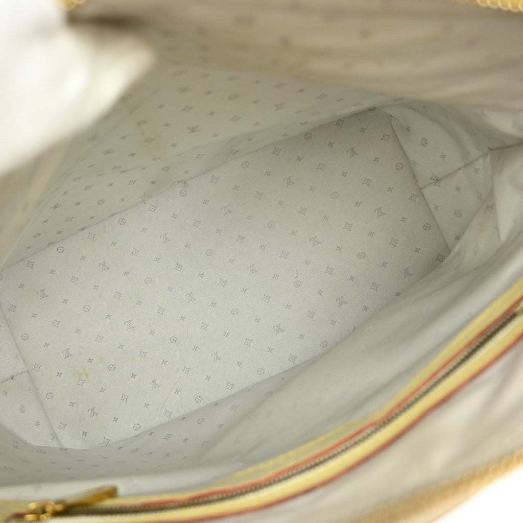 Louis Vuitton Suhali Lockit Handbag Leather Beige Leather Tote Bag Bag (Pre-Owned)
