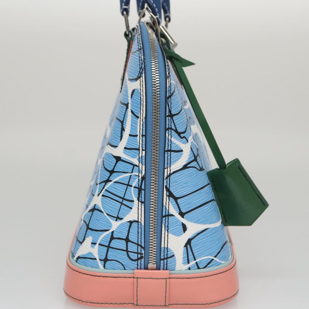 Louis Vuitton Alma Handbag Limited Edition Print Epi Leather Blue Leather Handbag (Pre-Owned)