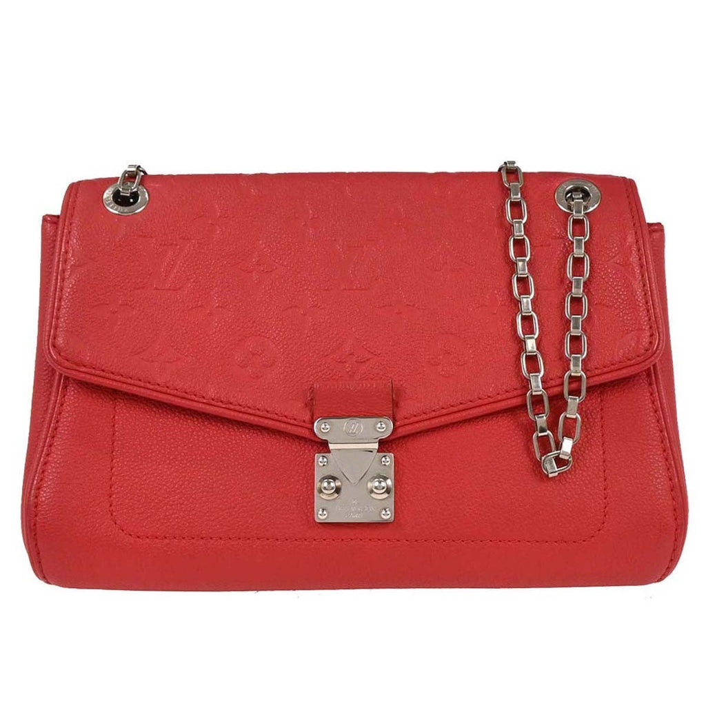 Louis Vuitton Saint Germain Handbag Monogram Empreinte Leather Pink Leather Shoulder Bag Bag (Pre-Owned)