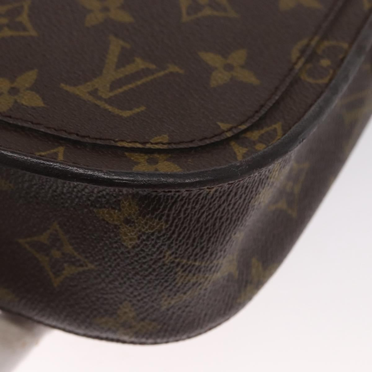 Louis Vuitton Saint Cloud Handbag Monogram Canvas Brown Canvas Shoulder Bag Bag (Pre-Owned)