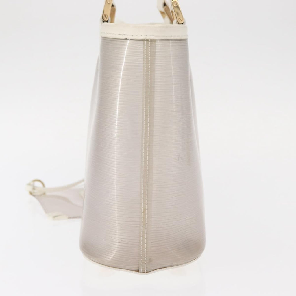 Louis Vuitton Plage Lagoon Bay Handbag Vinyl Epi Leather White Leather Handbag (Pre-Owned)