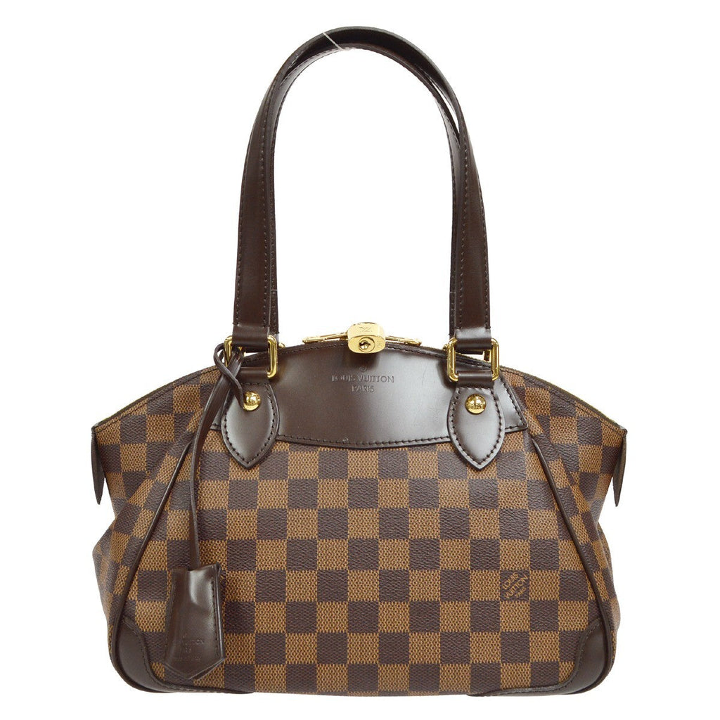 Louis Vuitton Verona Handbag Damier Brown Canvas Shoulder Bag Bag (Pre-Owned)
