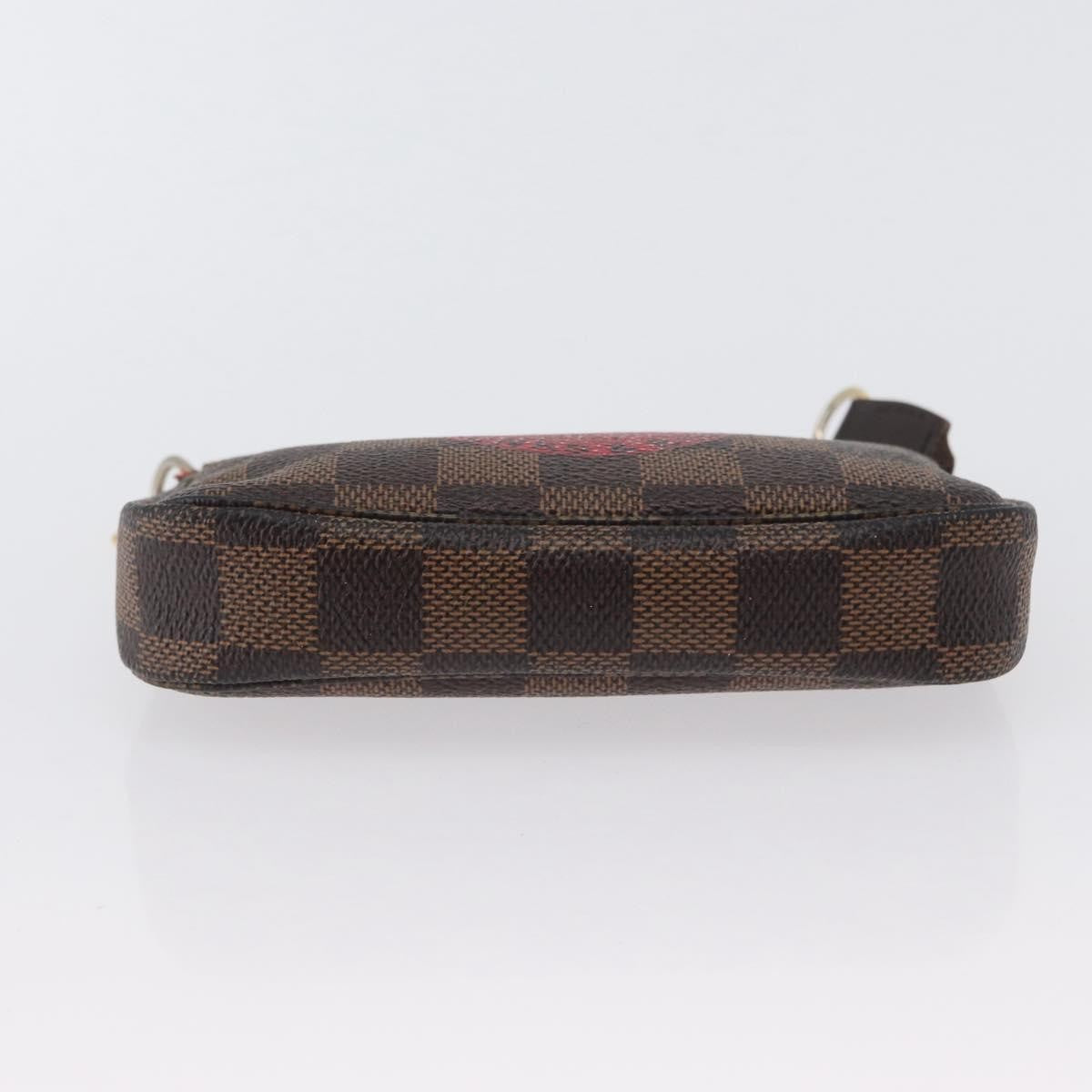 Louis Vuitton Pochette Accessoires Limited Edition Damier Brown Canvas Clutche & Pouche Bag (Pre-Owned)