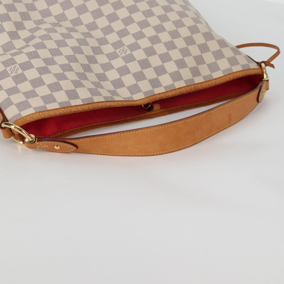 Louis Vuitton Delightful Nm Handbag Damier White Canvas Bag (Pre-Owned)