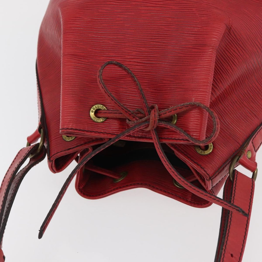 Louis Vuitton Petit Noe Handbag Epi Leather Red Leather Shoulder Bag Bag (Pre-Owned)