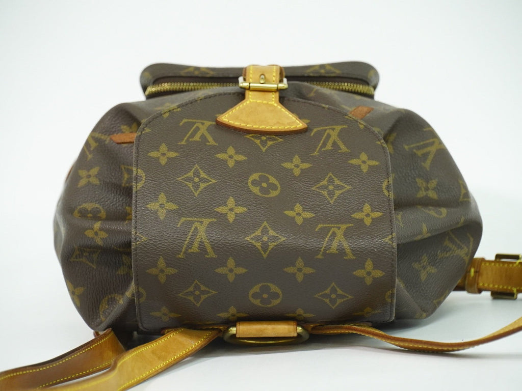 Louis Vuitton Vintage Montsouris Backpack Monogram Canvas Brown Canvas Backpack Bag (Pre-Owned)